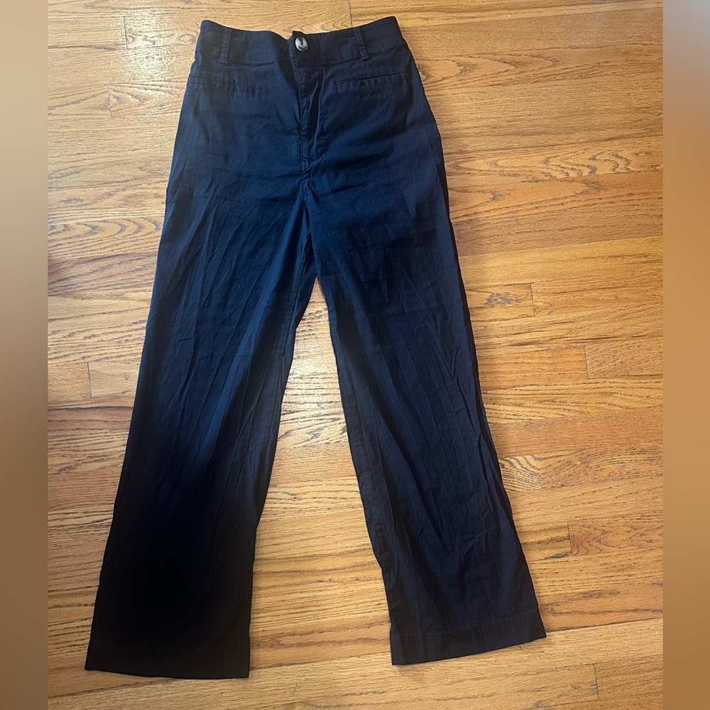 Anthropologie Maeve Colette Full-Length Wide-Leg Pants – Size 28